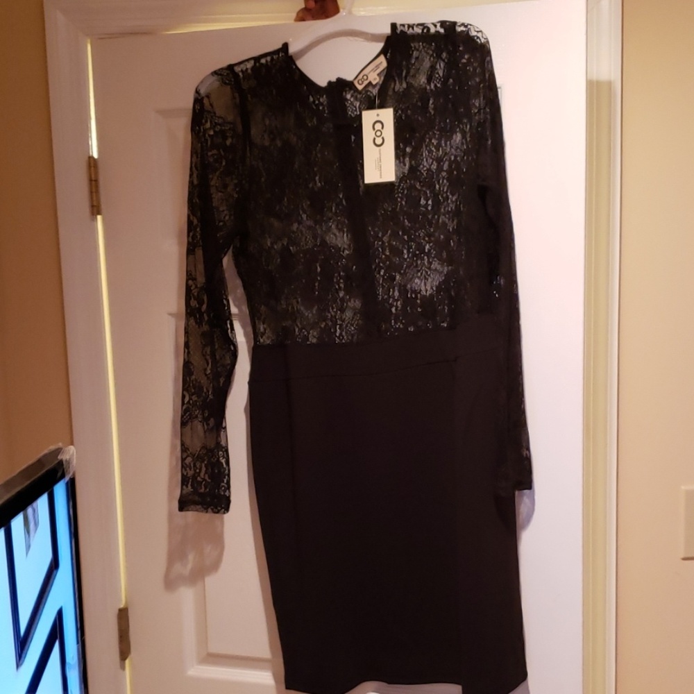 Black Lace Party Dress
